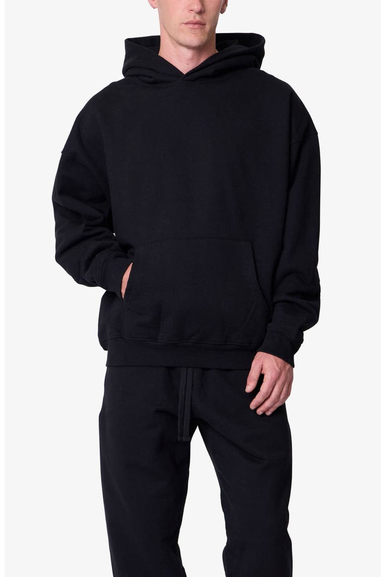 Heavy Basic Cotton Hoodie, Alternate, color, BLACK