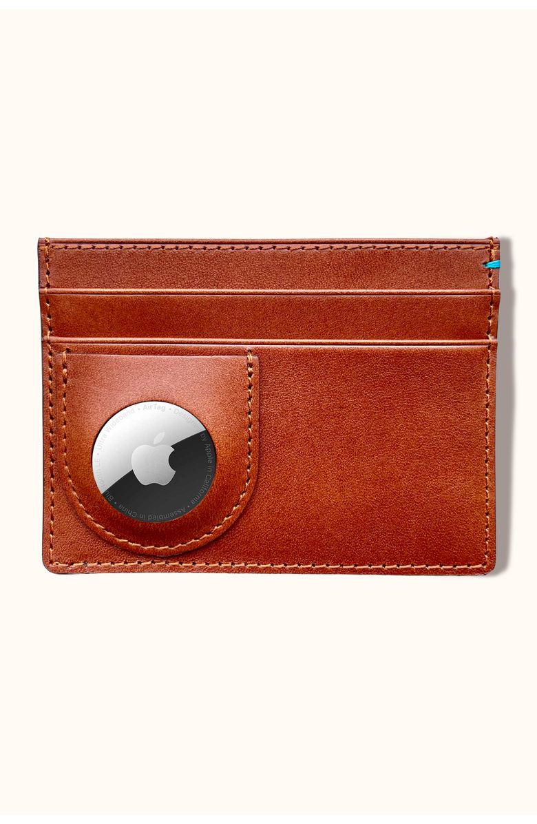 Bluebonnet The Toscano Italian Leather AirTag Wallet, Main, color, Tuscan Tan