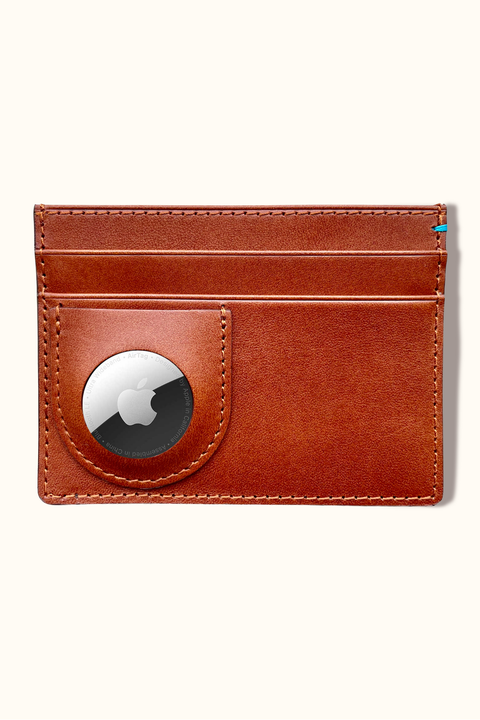 The Toscano Italian Leather AirTag Wallet