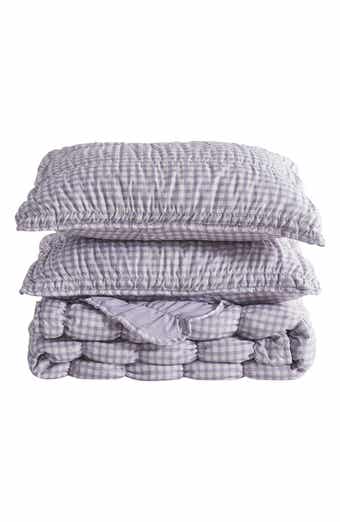 Gingham Quilt Set