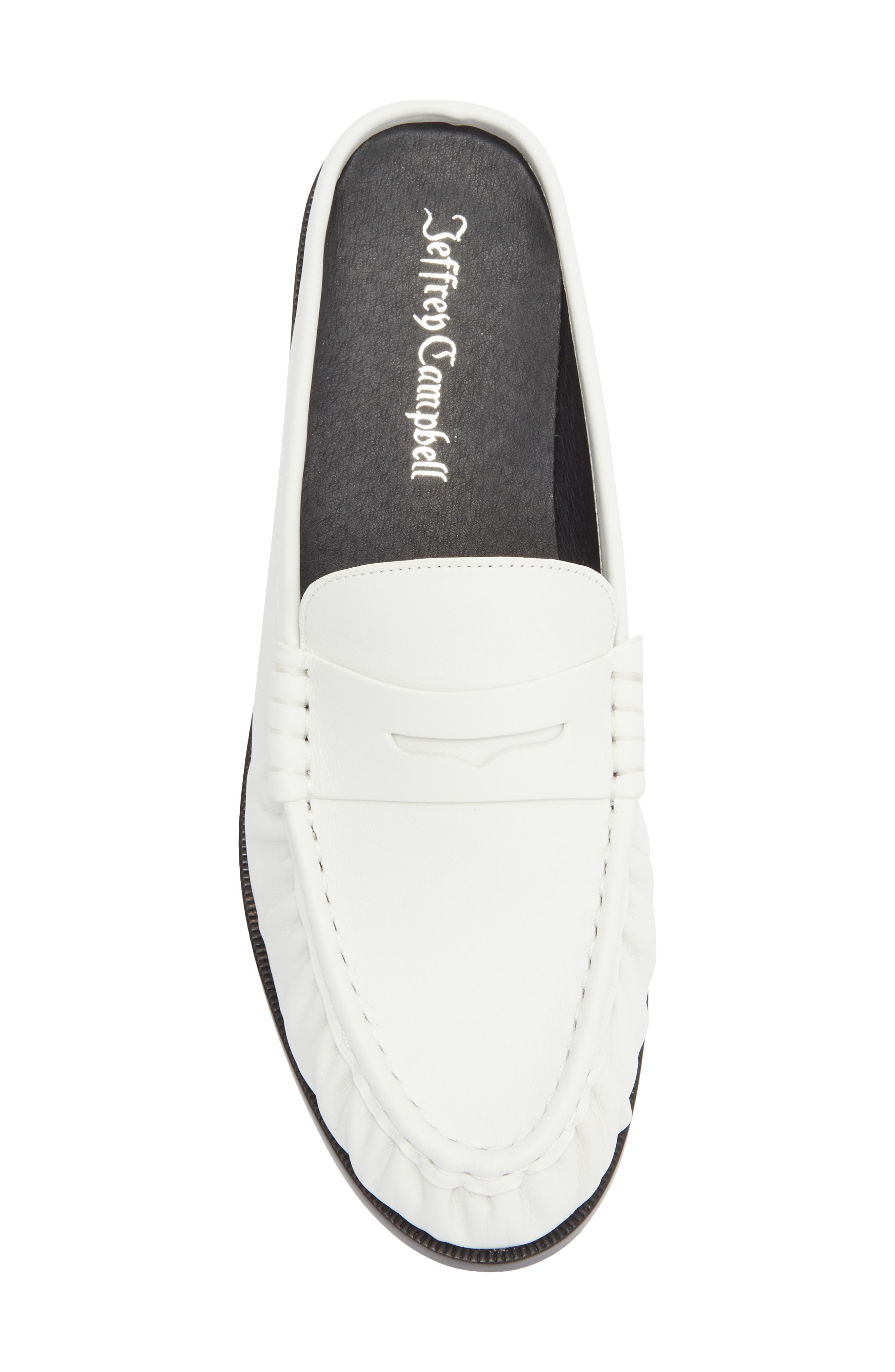Goddard Penny Loafer Mule, Alternate, color, WHITE