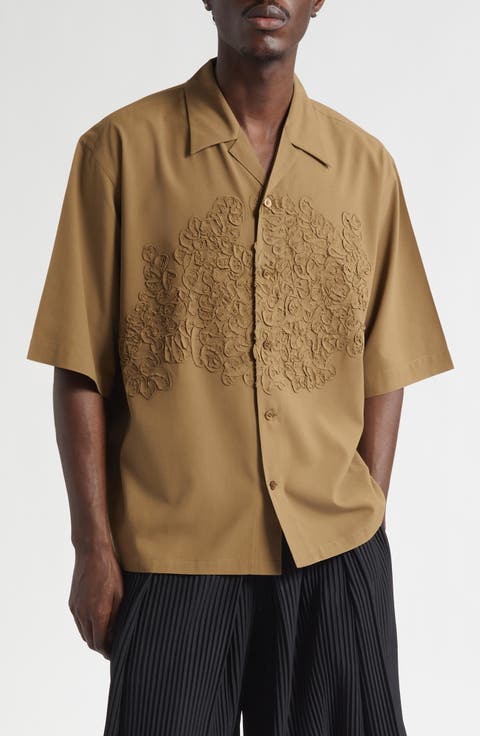 Pressed Embroidery Camp Shirt