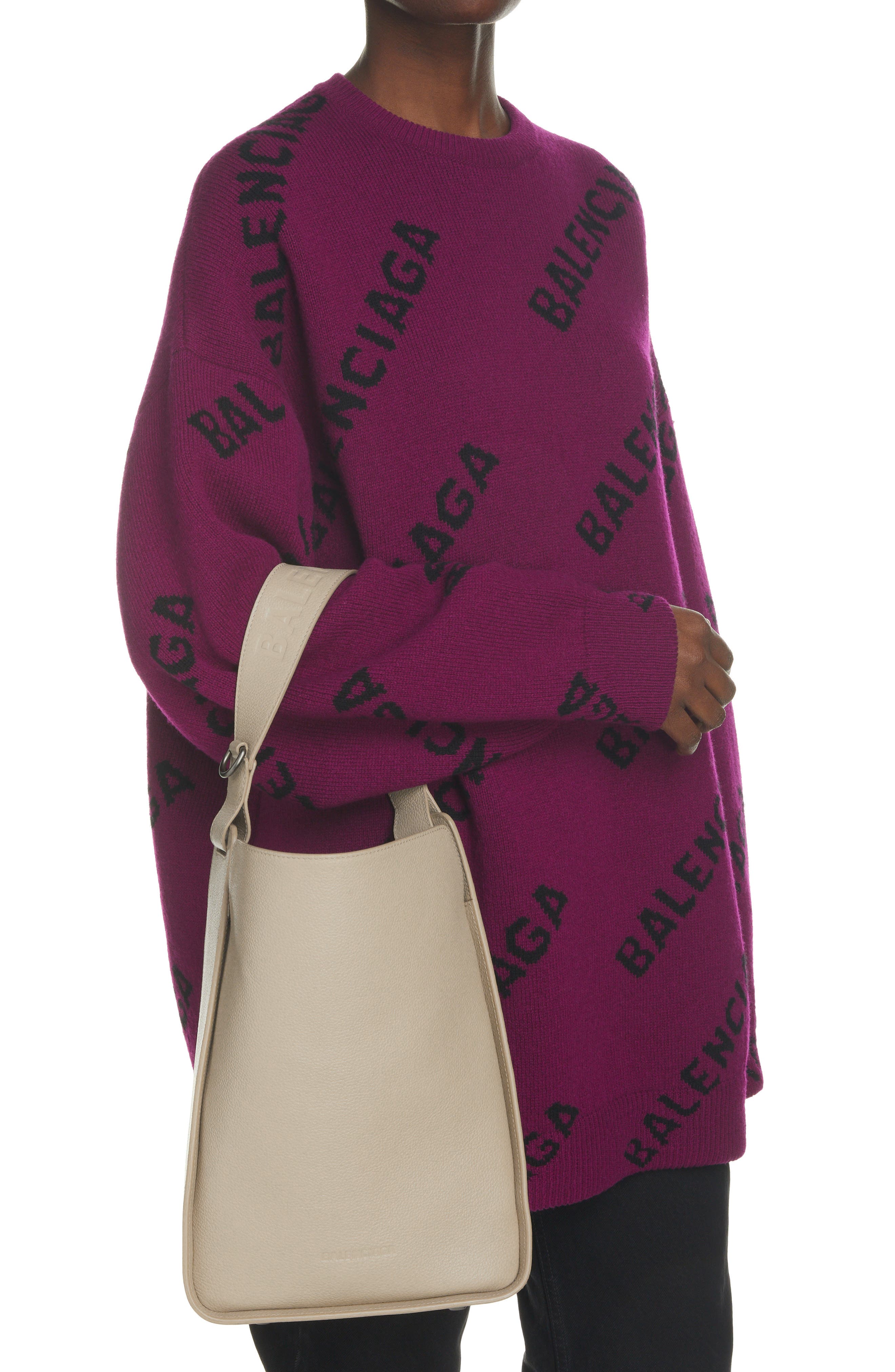 Balenciaga Leather Tote, Alternate, color, 