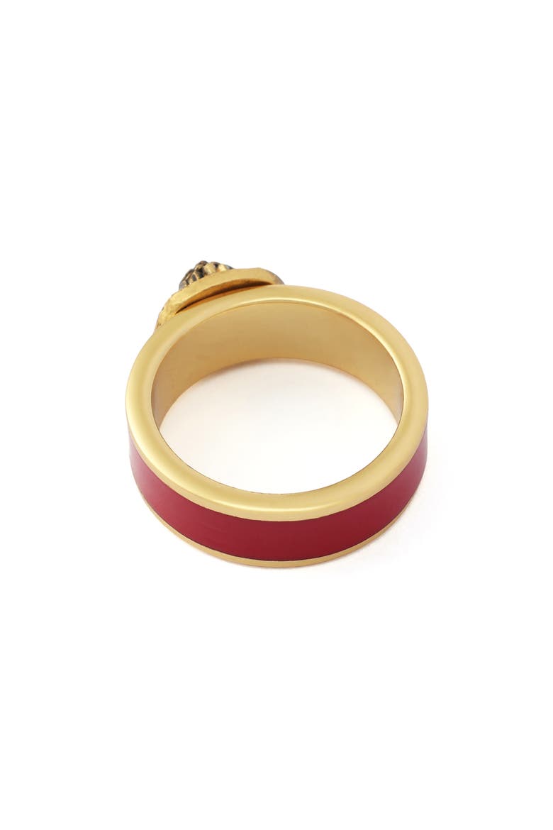 Chelsea Enamel Band Ring, Alternate, color, RED