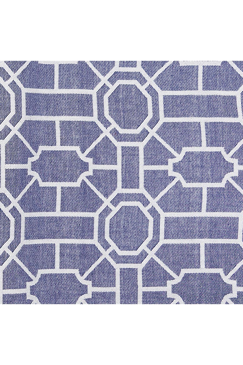 Trellis Woven Table Runner, Alternate, color, Blue