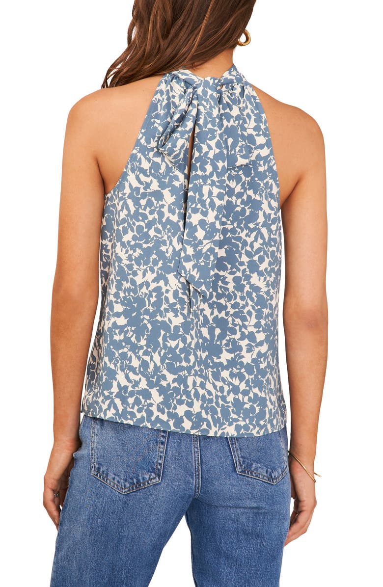 1.STATE Print Mock Neck Sleeveless Blouse, Alternate, color,