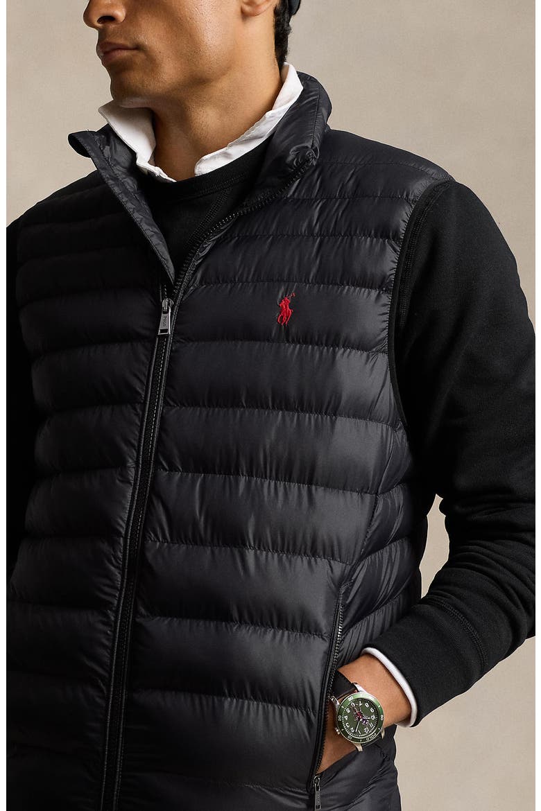 Terra Black Recycled Nylon Puffer Vest (Men) | Nordstrom