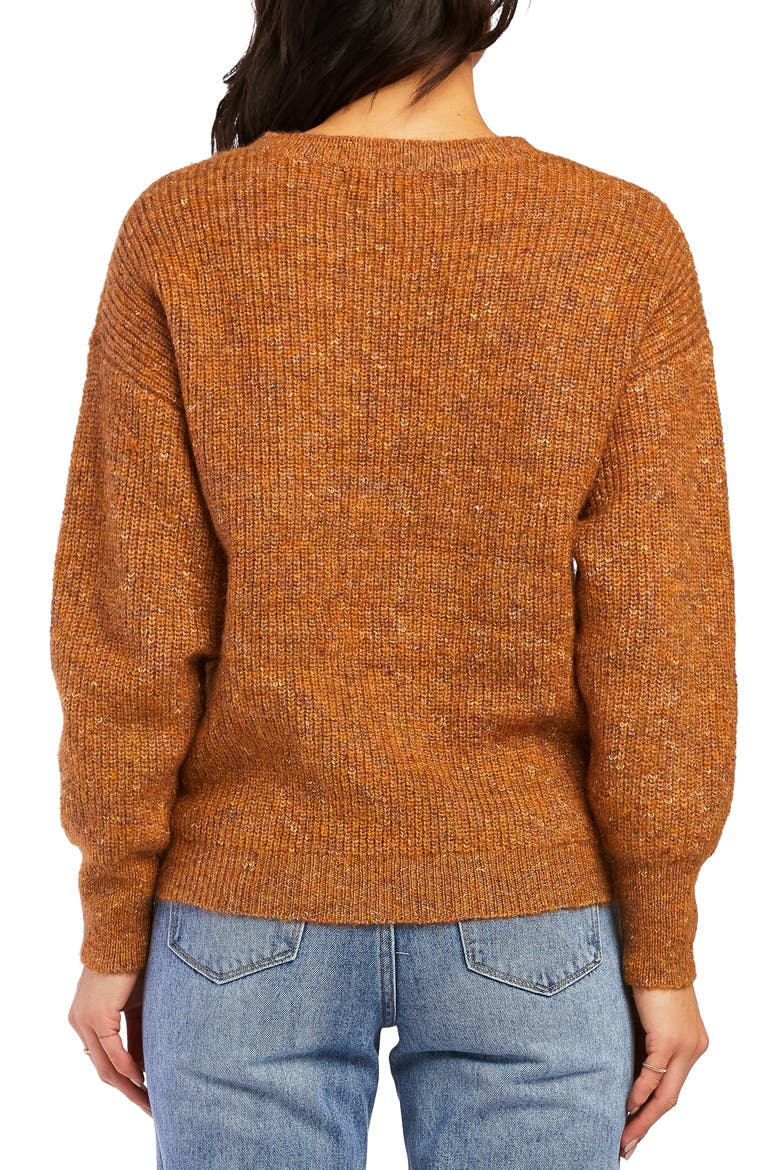 Cornell Crewneck Sweater, Alternate, color, RUST