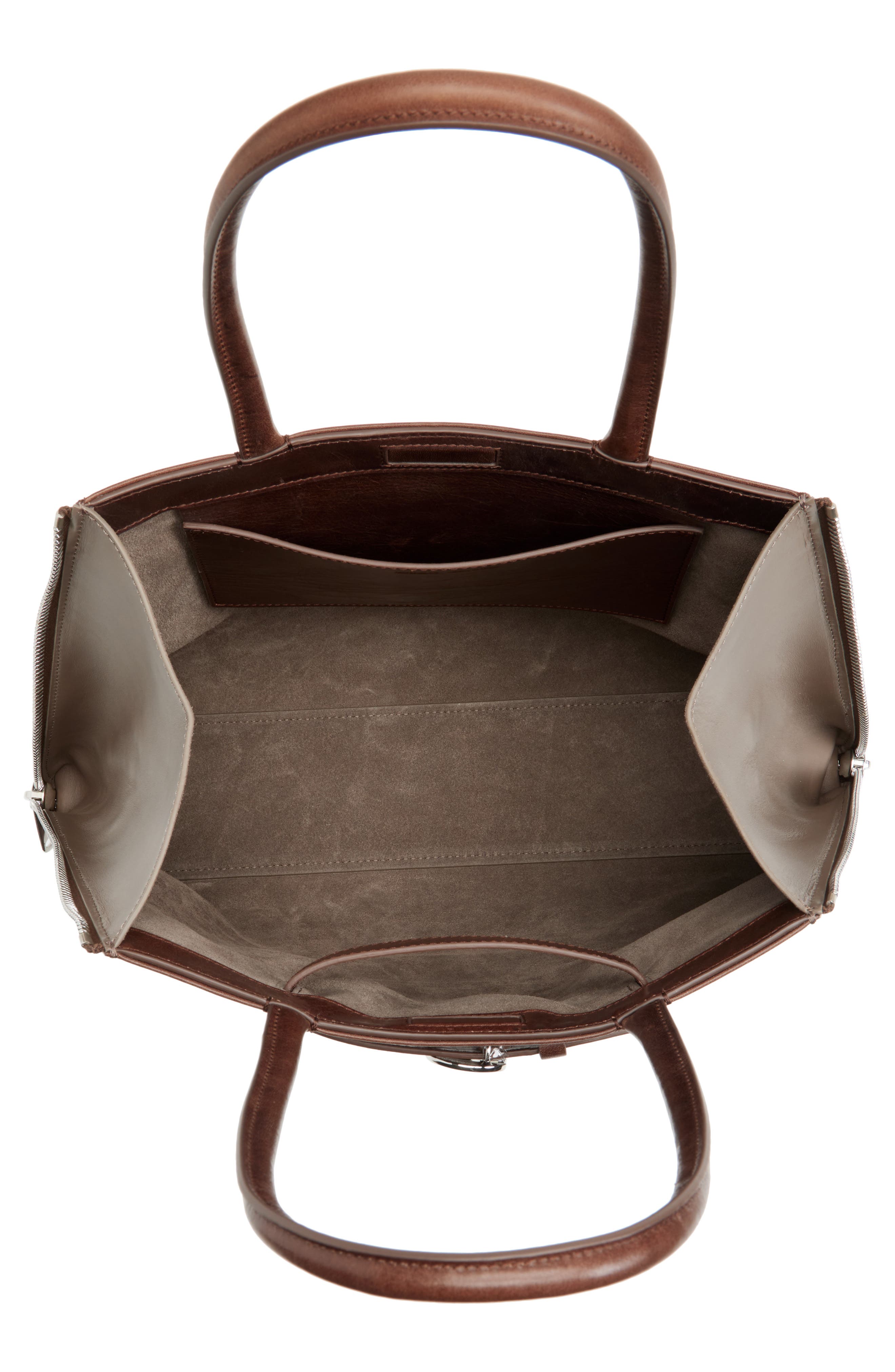 Data Leather Tote, Alternate, color, BRW BROWN