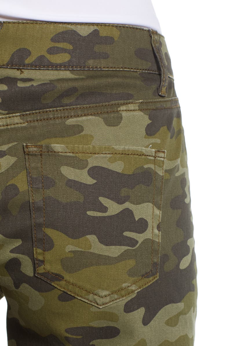 Tinsel Camouflage Wide Leg Crop Pants, Alternate, color, 