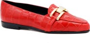 Amalfi by Rangoni Occhiello Croc Embossed Leather Flat