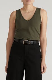 Universal Standard Double V Stretch Cotton Tank