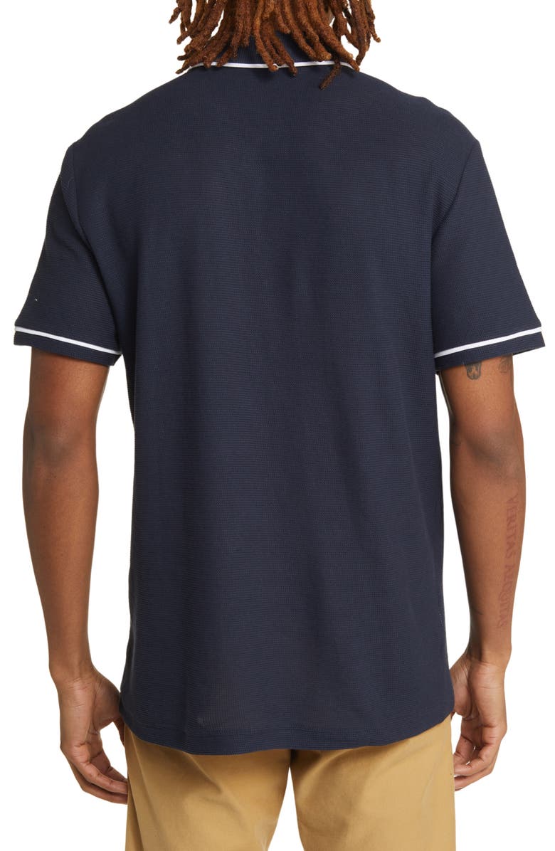 Original Penguin Earl Organic Cotton Mesh Polo, Alternate, color, Dark Sapphire