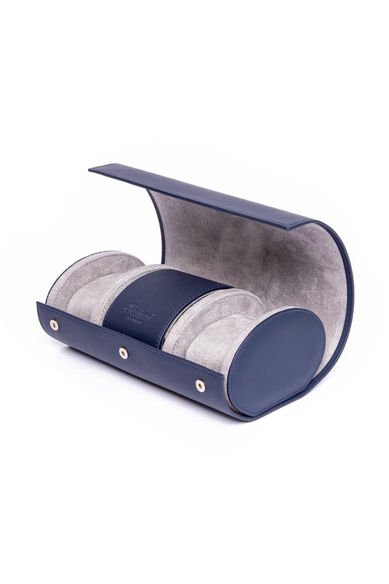HYDE PARK THREE WATCH ROLL, Alternate, color, Navy