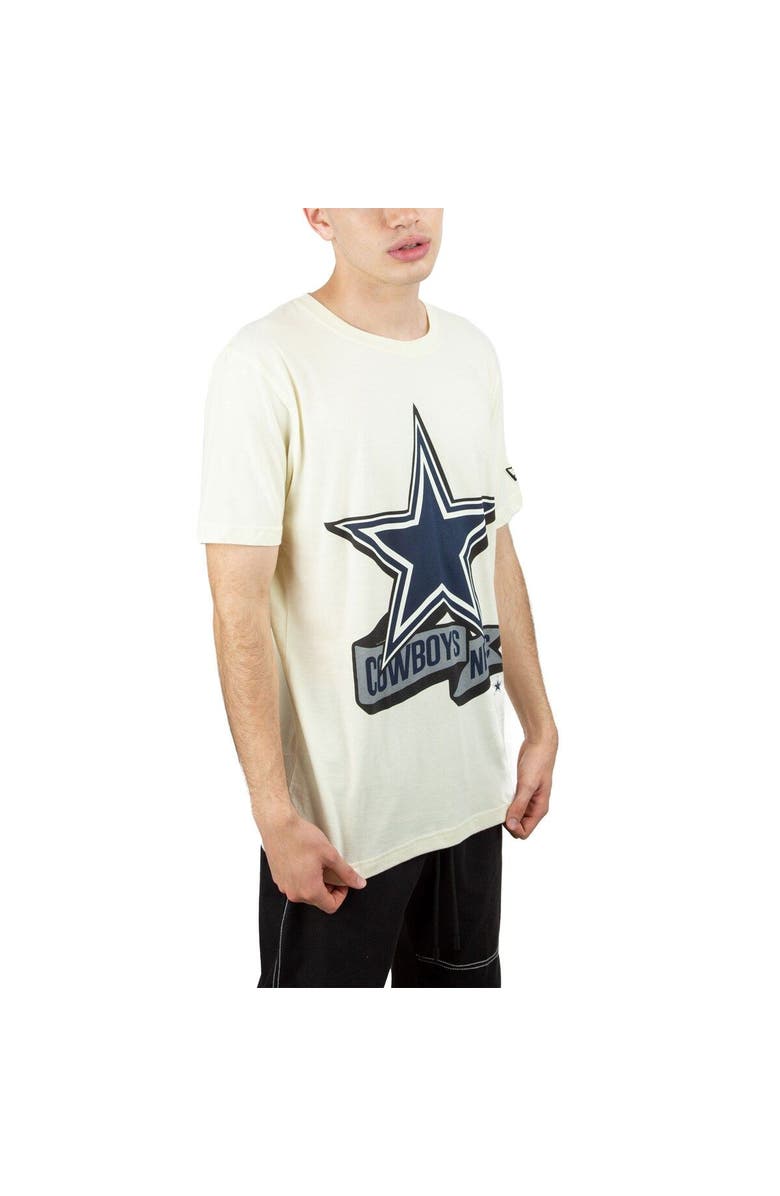 New Era Men's New Era Cream Dallas Cowboys Chrome T-Shirt, Main, color, Cream