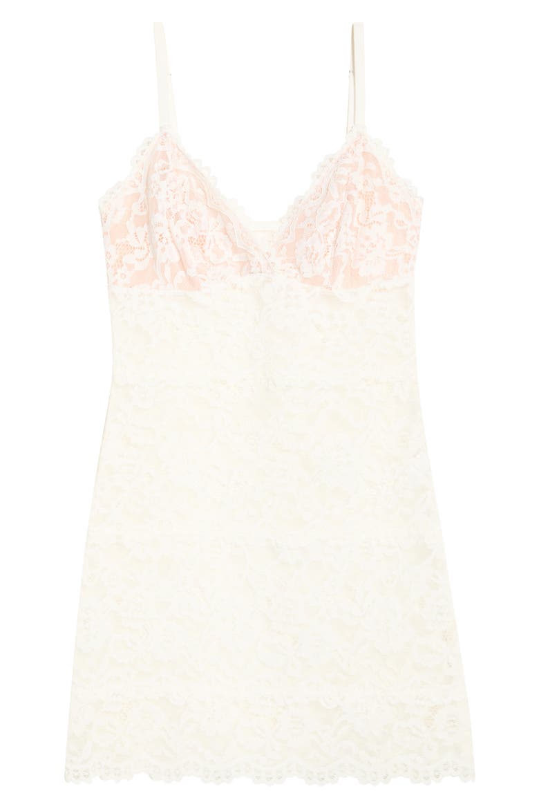 Floral Lace Slip, Alternate, color, WHITE