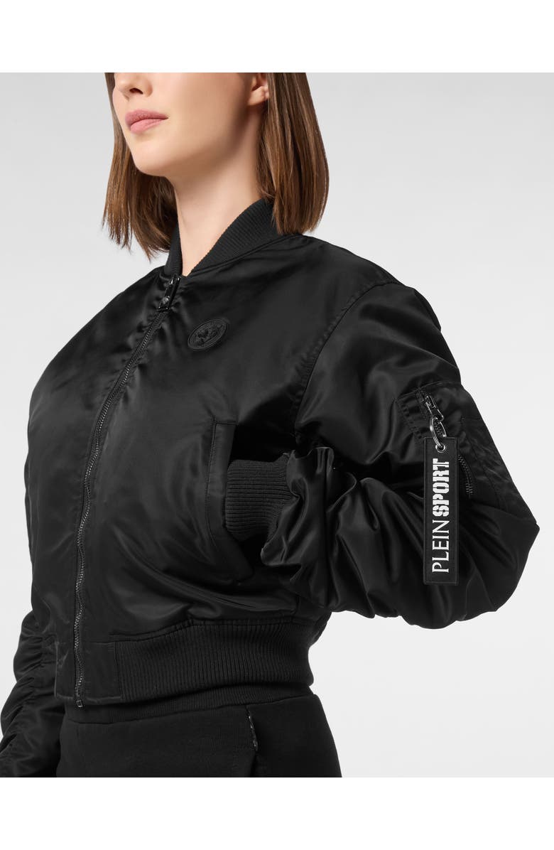 PLEIN SPORT Bomber Jacket Icon Women, Alternate, color, Black