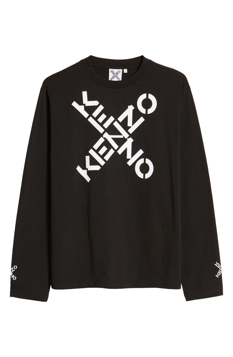 KENZO Sport Little X Long Sleeve Graphic Tee, Alternate, color, 