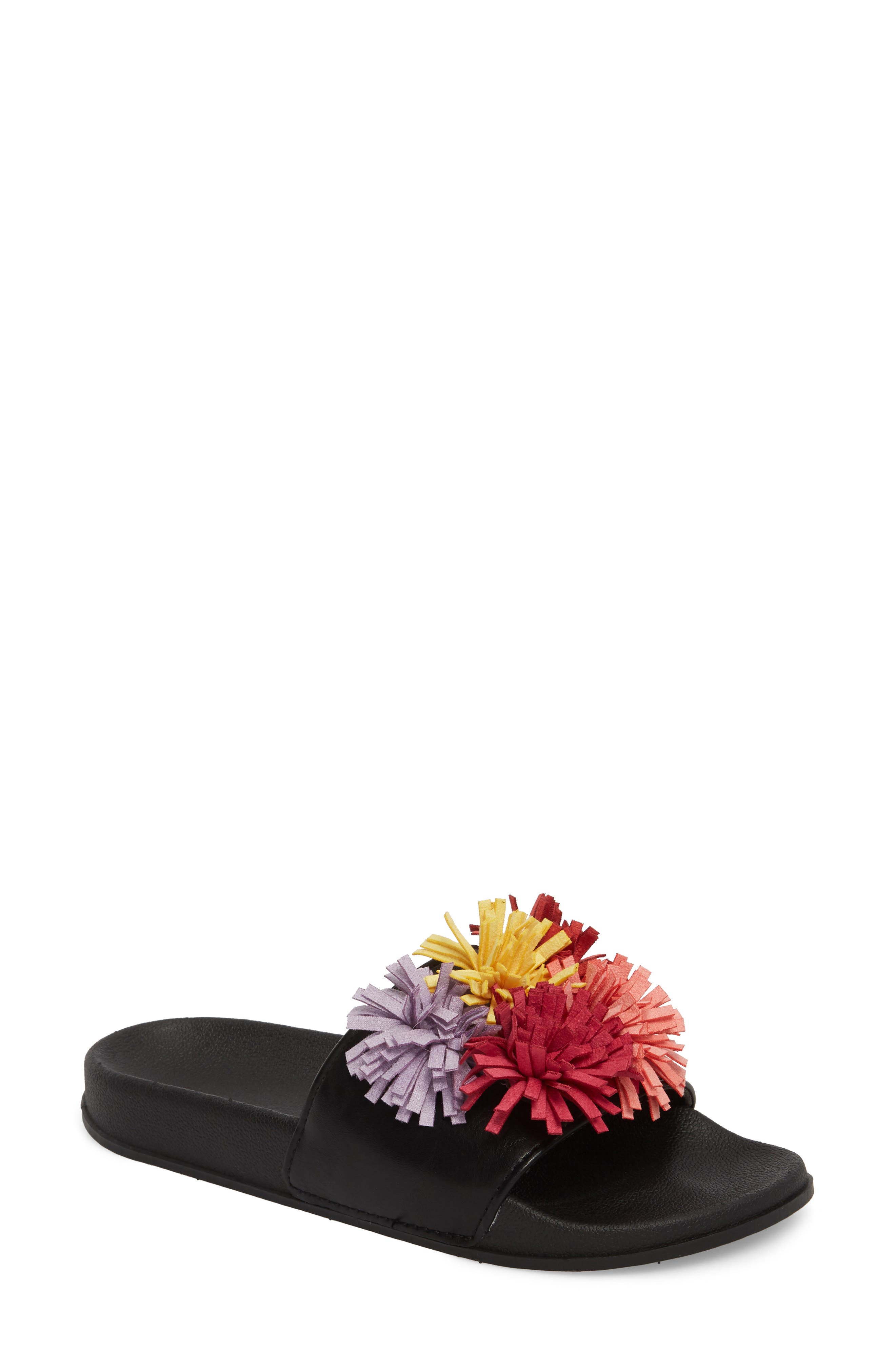 Ace Slide Sandal, Main, color, BLACK