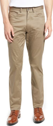Berle Charleston Khakis Flat Front Stretch Twill Dress Pants | Nordstrom