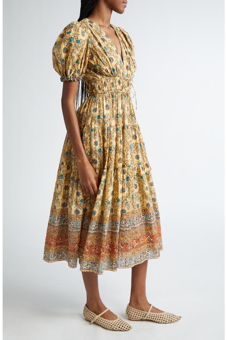 Ilana Midi Dress, Alternate, color, DAYLILY