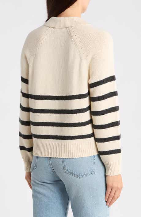 Berkeley Stripe Wool Blend Sweater Polo