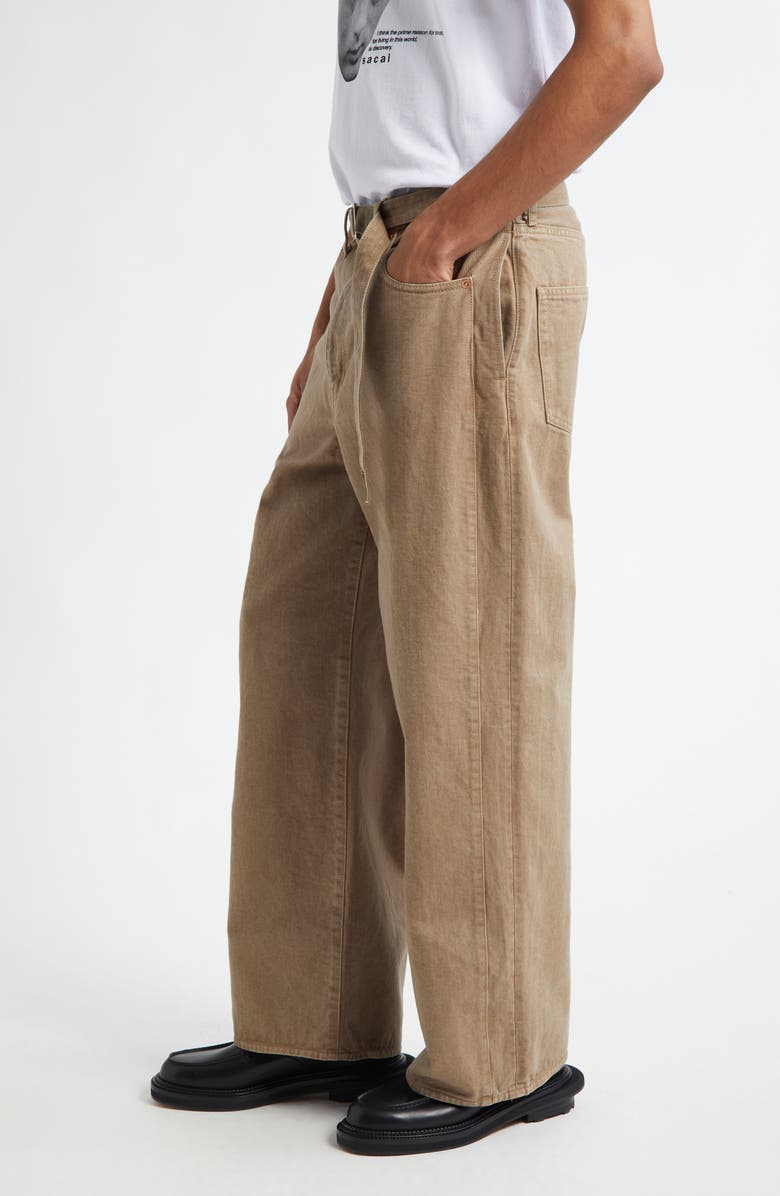 Sacai Belted Denim Pants, Alternate, color, 