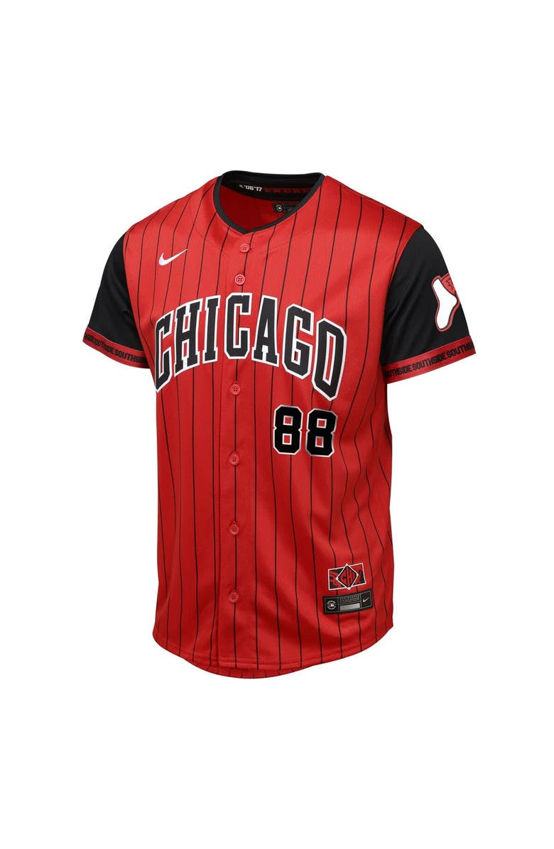 Outerstuff Youth Luis Robert Jr. Red/Black Chicago White Sox 2025 City Connect Limited Player Jersey, Alternate, color, Red