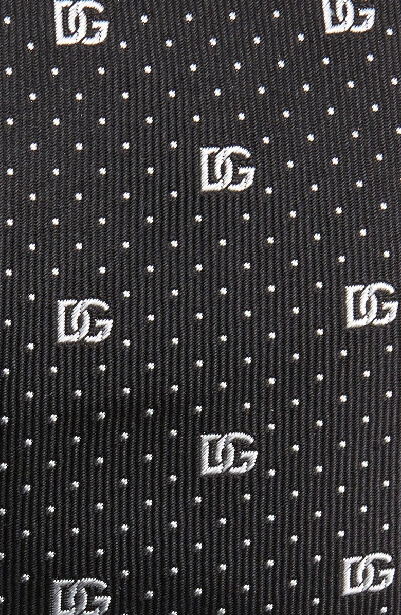 Dolce&Gabbana DG Logo Jacquard Silk Tie, Alternate, color, 