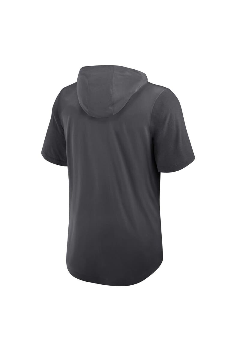 Men's Nike Anthracite Houston Texans Tri-Blend Performance Hoodie T-Shirt, Alternate, color, Anthracite