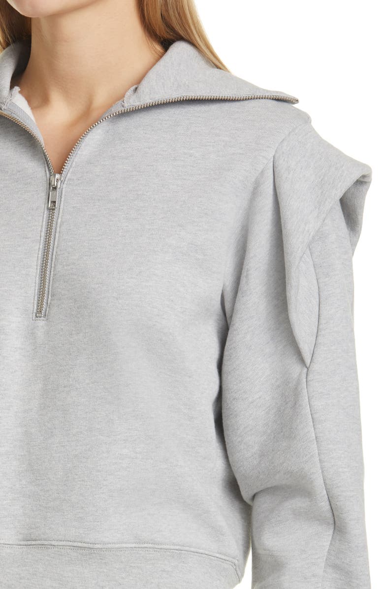 FRAME Sporty Half-Zip Sweatshirt, Alternate, color, 