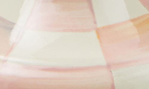 Mackenzie-childs Mackenzie Childs Rosy Check Medium Pillar Candleholder In Pink