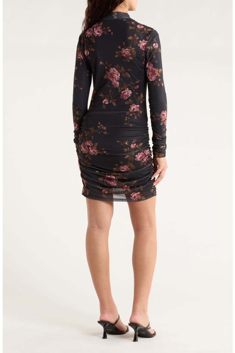 Emerson Long Sleeve Mesh Minidress, Alternate, color, BALLAD
