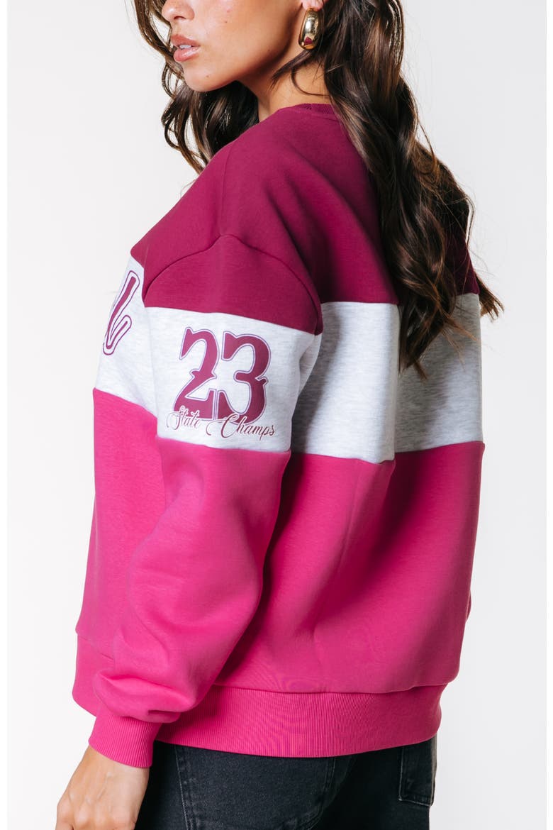 Logo Colourblock Boxy Sweat, Alternate, color, Multicolor