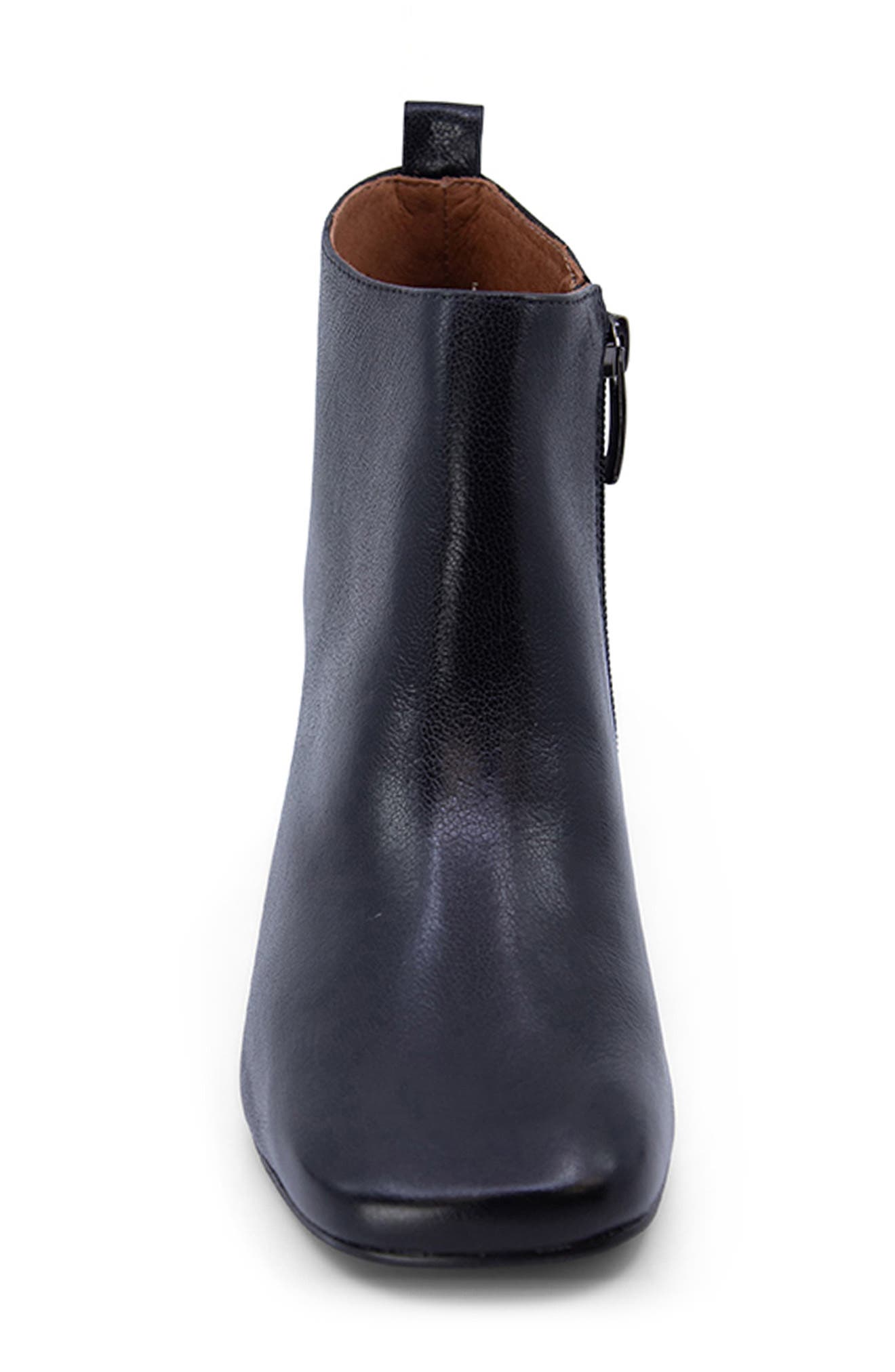 Chocolat Blu Hilla Block Heel Bootie, Alternate, color, Black Leather