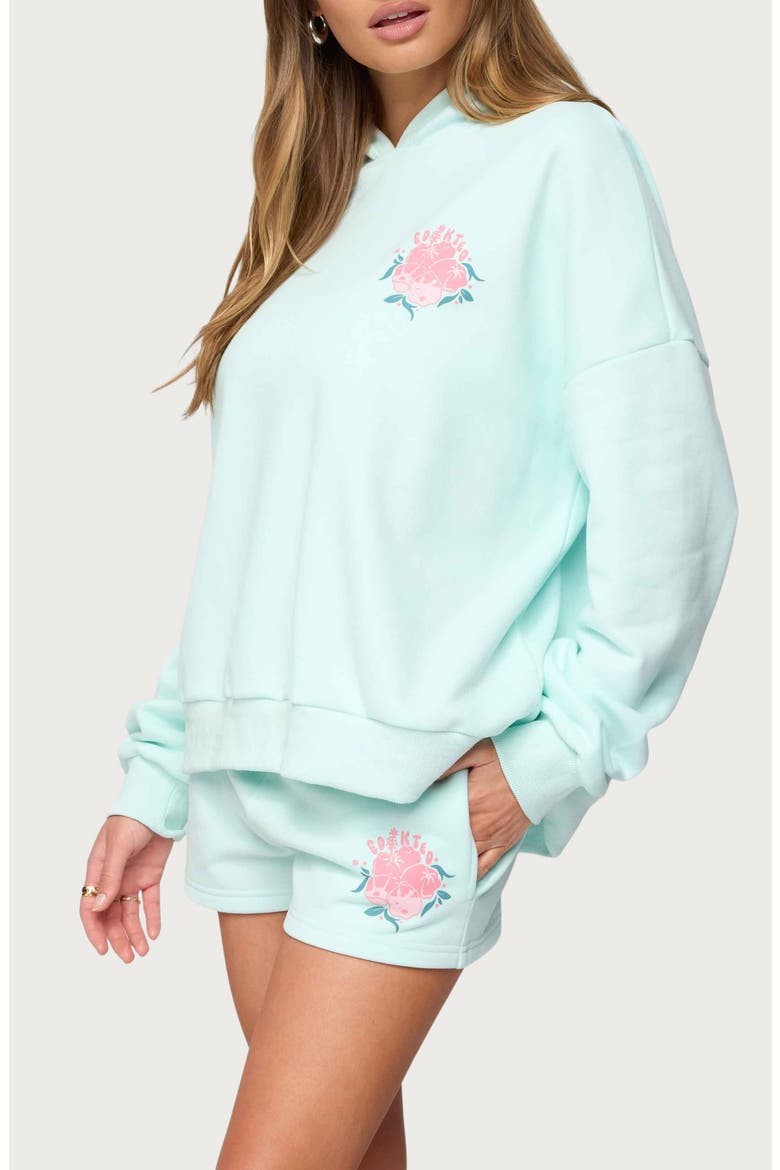 Beach Bloom Hoodie, Alternate, color, MINT