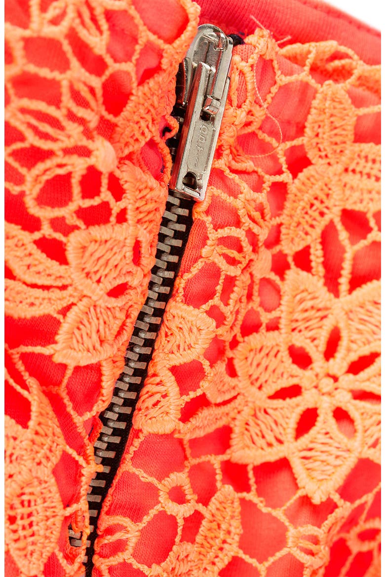 Fluorescent Lace Skirt, Alternate, color, ORANGE