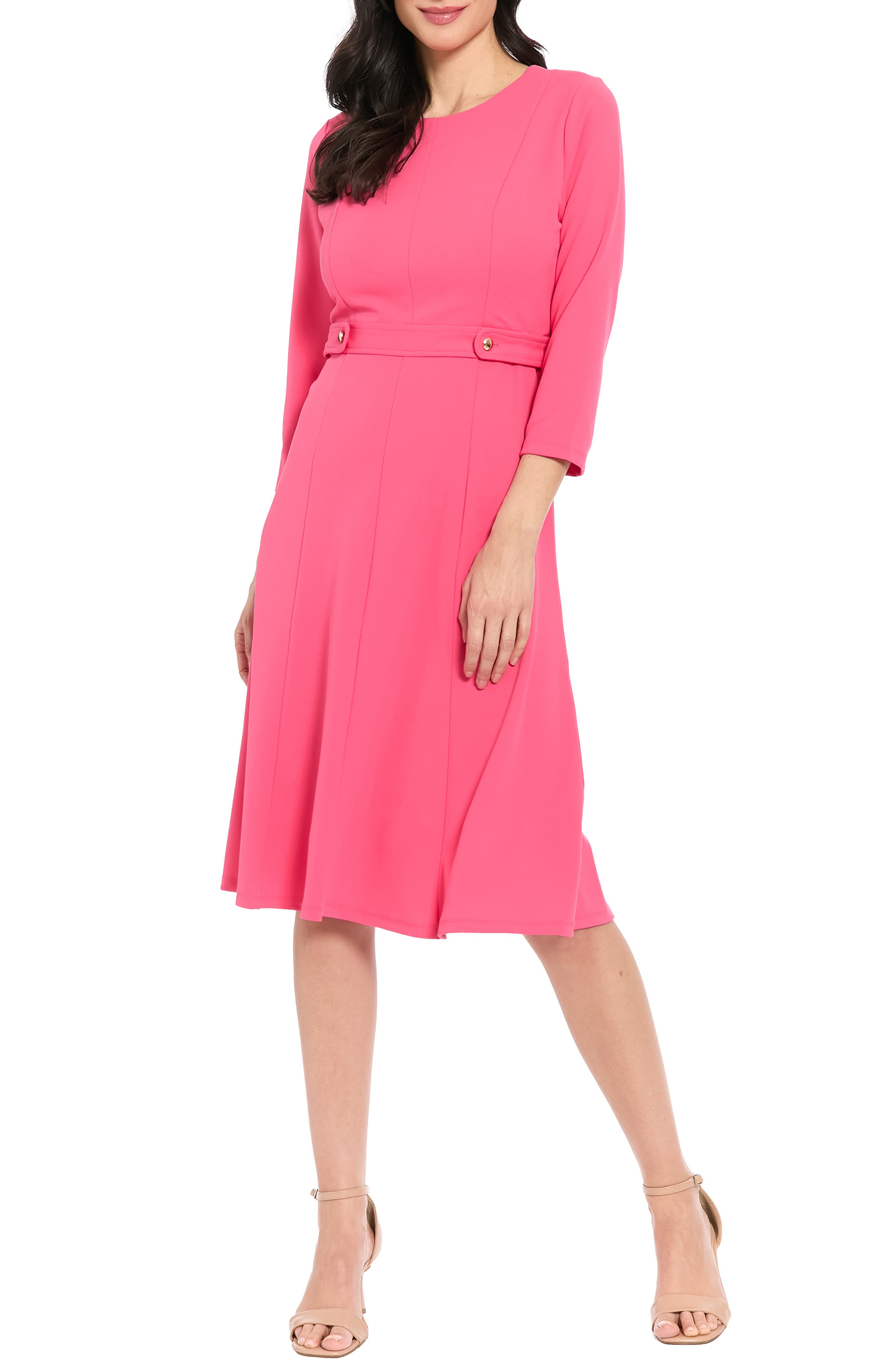 Seamed Midi Dress - image 3