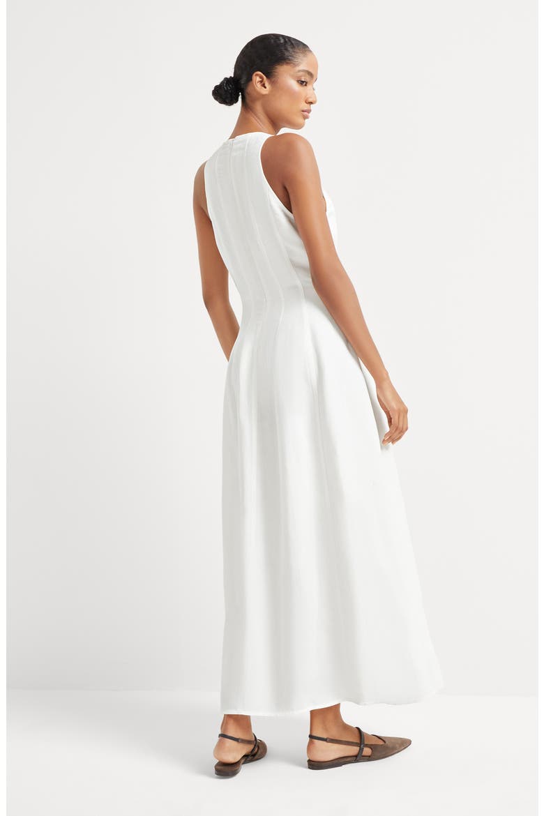 Fluid dress, Alternate, color, White