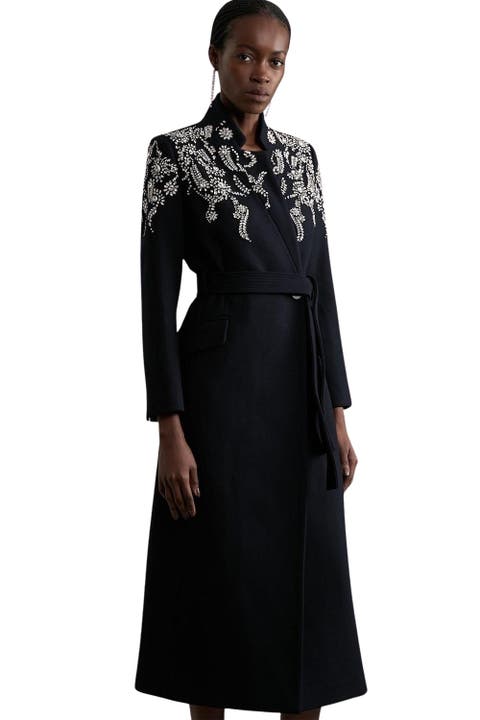 Tailored Wool Double Breasted Midi Coat