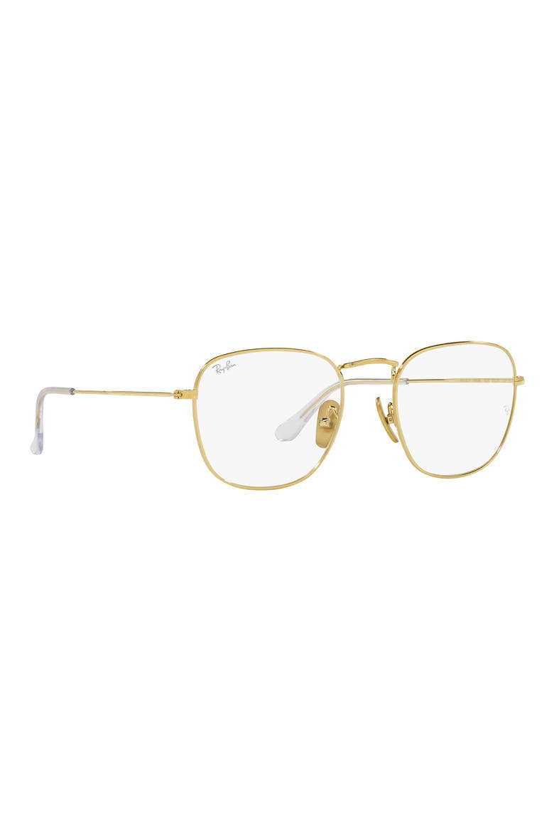 Square 51mm Square Optical Glasses, Alternate, color, MILKY IVORY