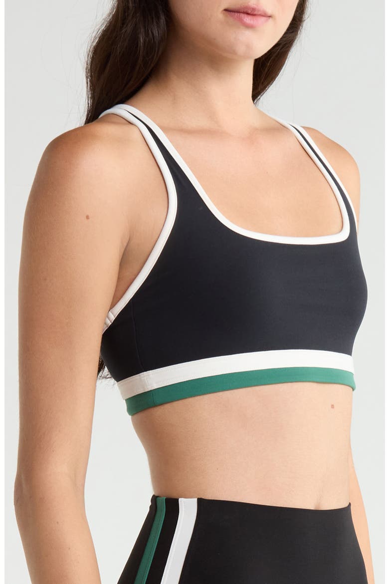 Bianca Rigor Racerback Sports Bra, Alternate, color, BLACK/ WHITE