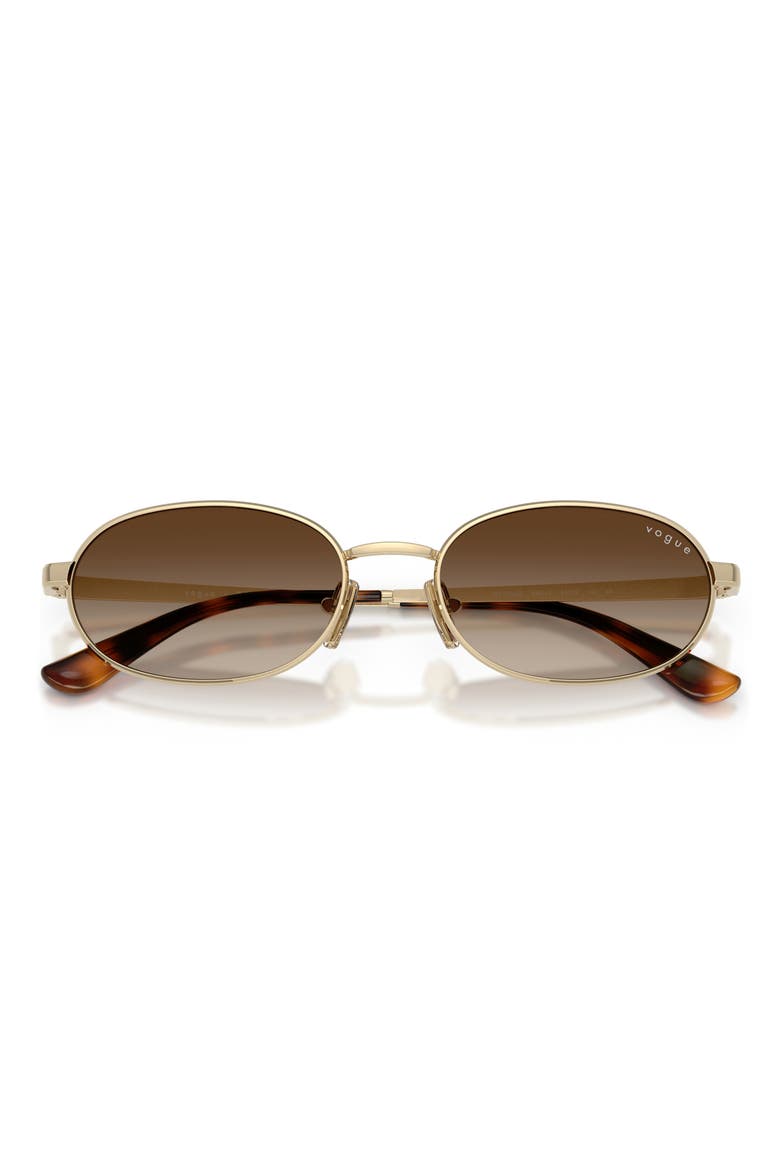 VO4353S 54mm Oval Sunglasses, Alternate, color, PALE GOLD / BROWN GRADIENT