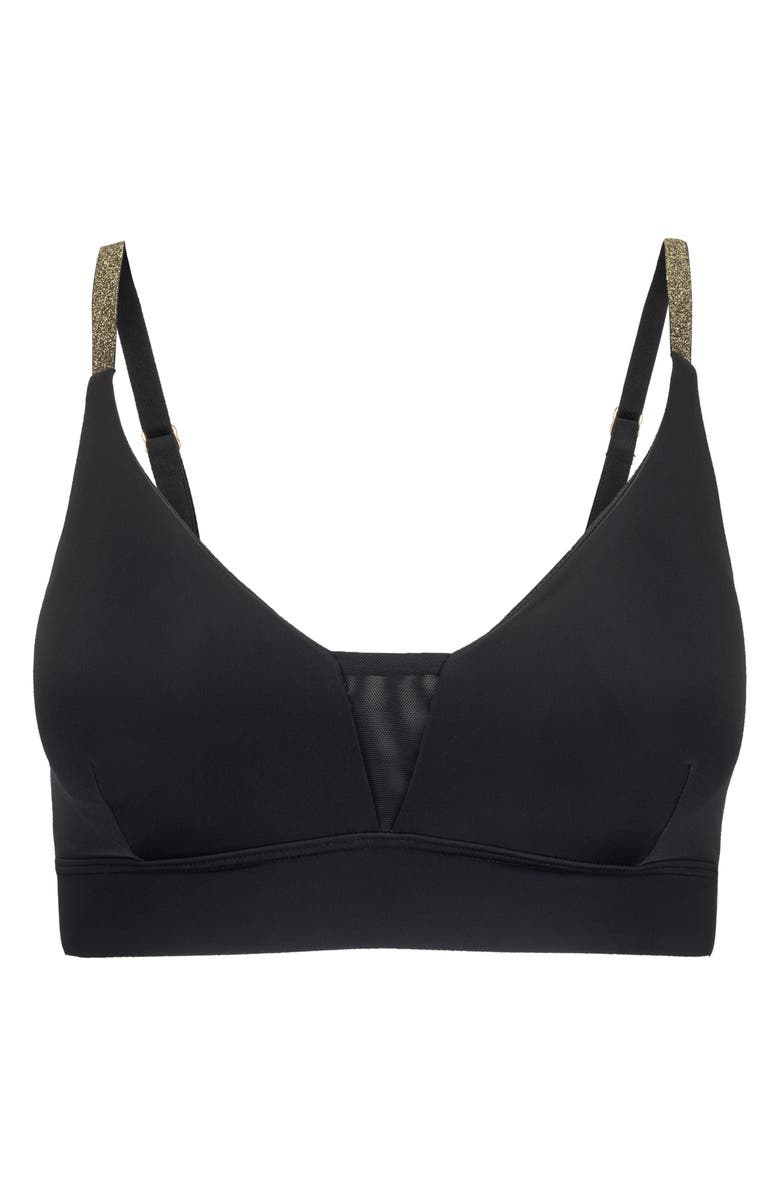 Uwila Warrior Soft Bra with Mesh, Alternate, color, Tap Shoe Black