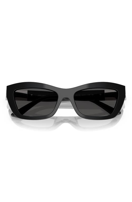 Jimmy Choo 54mm Cat Eye Sunglasses In Black Grey