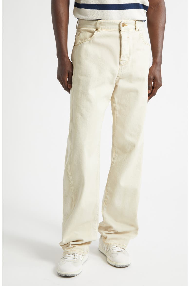 Relaxed Fit Jeans, Main, color, BEIGE