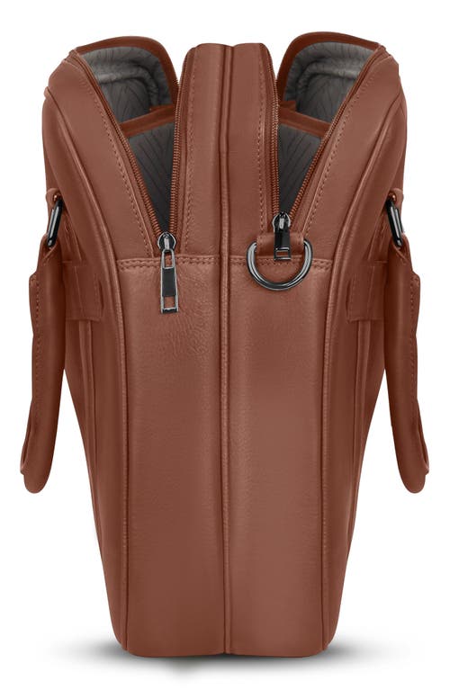 Champs Onyx Leather Briefcase In Brown