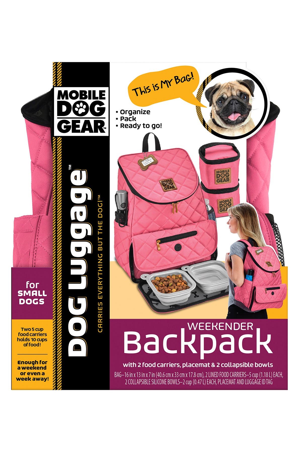 MOBILE DOG GEAR Weekend Backpack - Pink | Nordstromrack