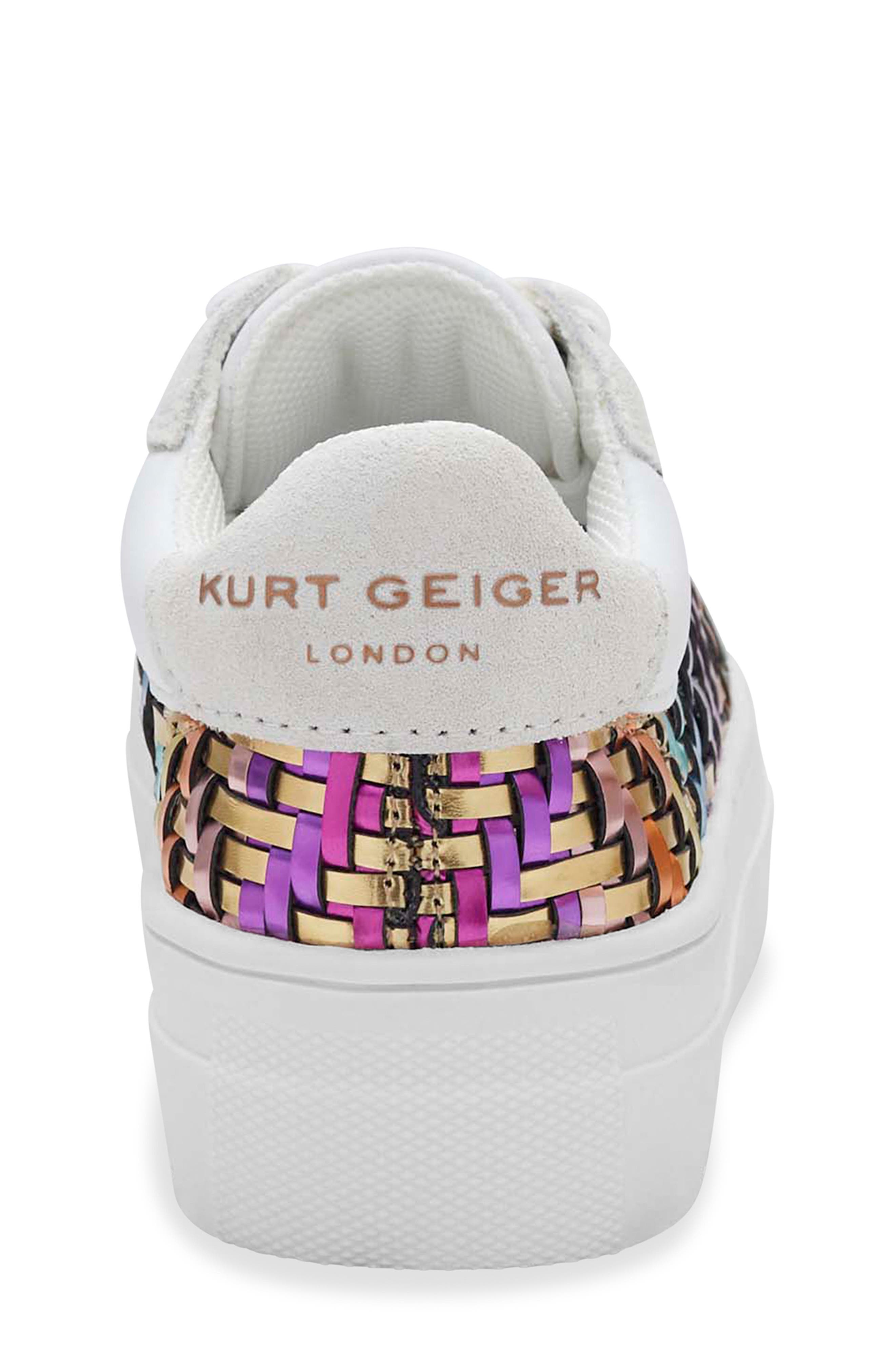 Kurt Geiger London Kids
 Mini Kensington Sneaker, Alternate, color, White Gold