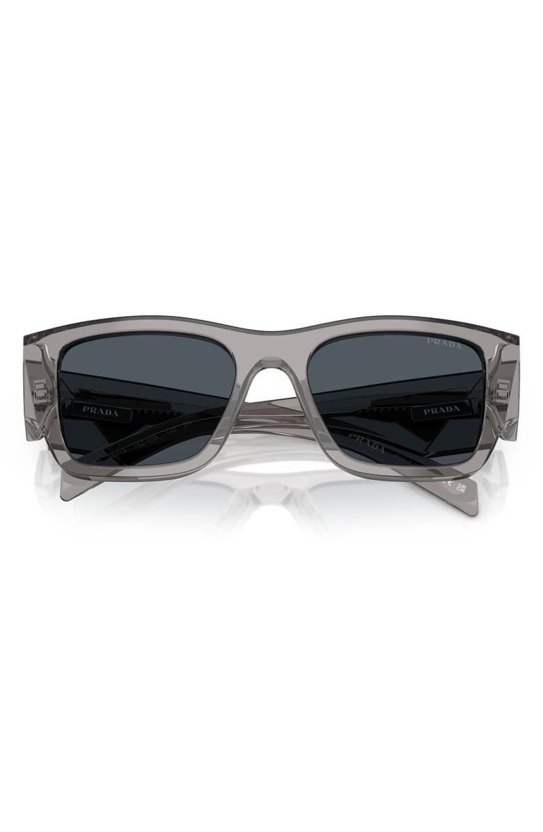 Prada 55mm Square Sunglasses, Alternate, color, Dark Grey